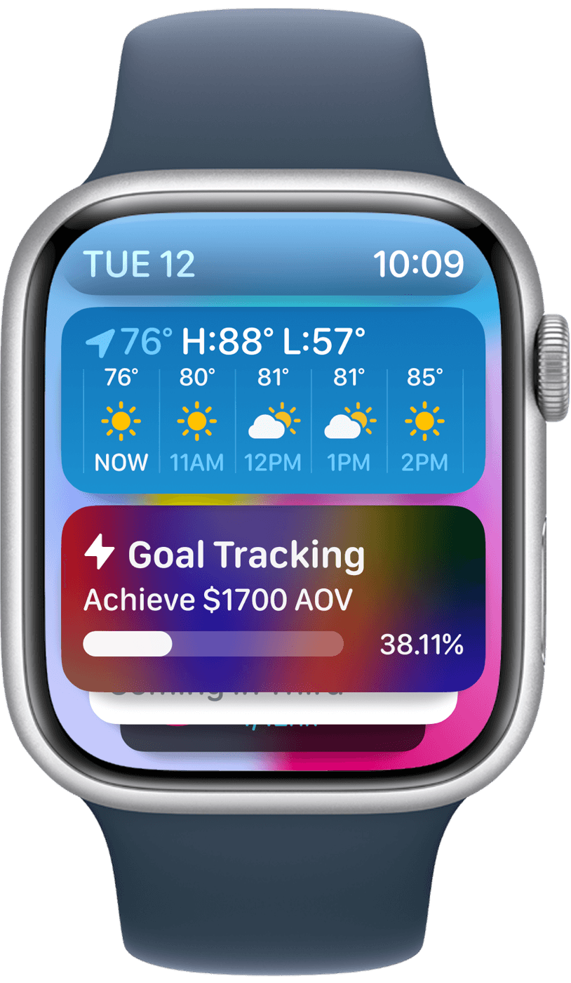 Apple Watch showing a Strike Analytics signal