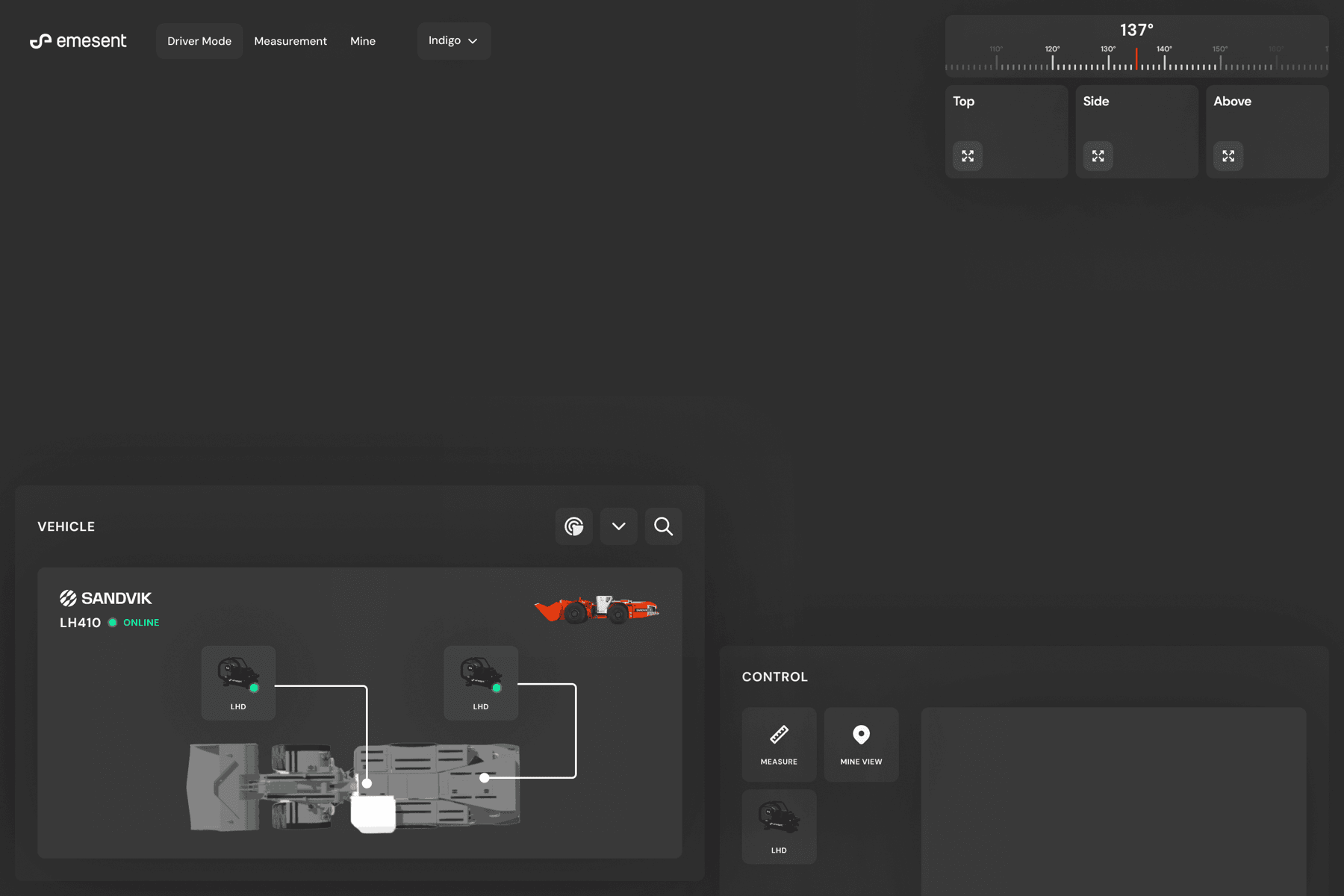 Figma UI shell design for LHD teleoperation