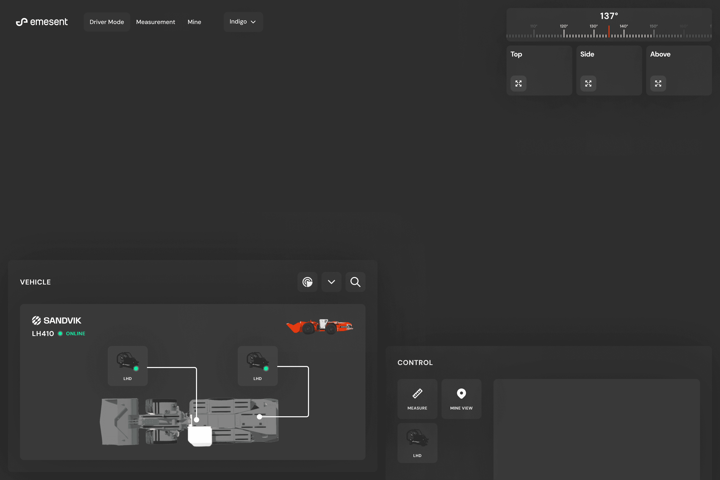 Figma UI shell design for LHD teleoperation
