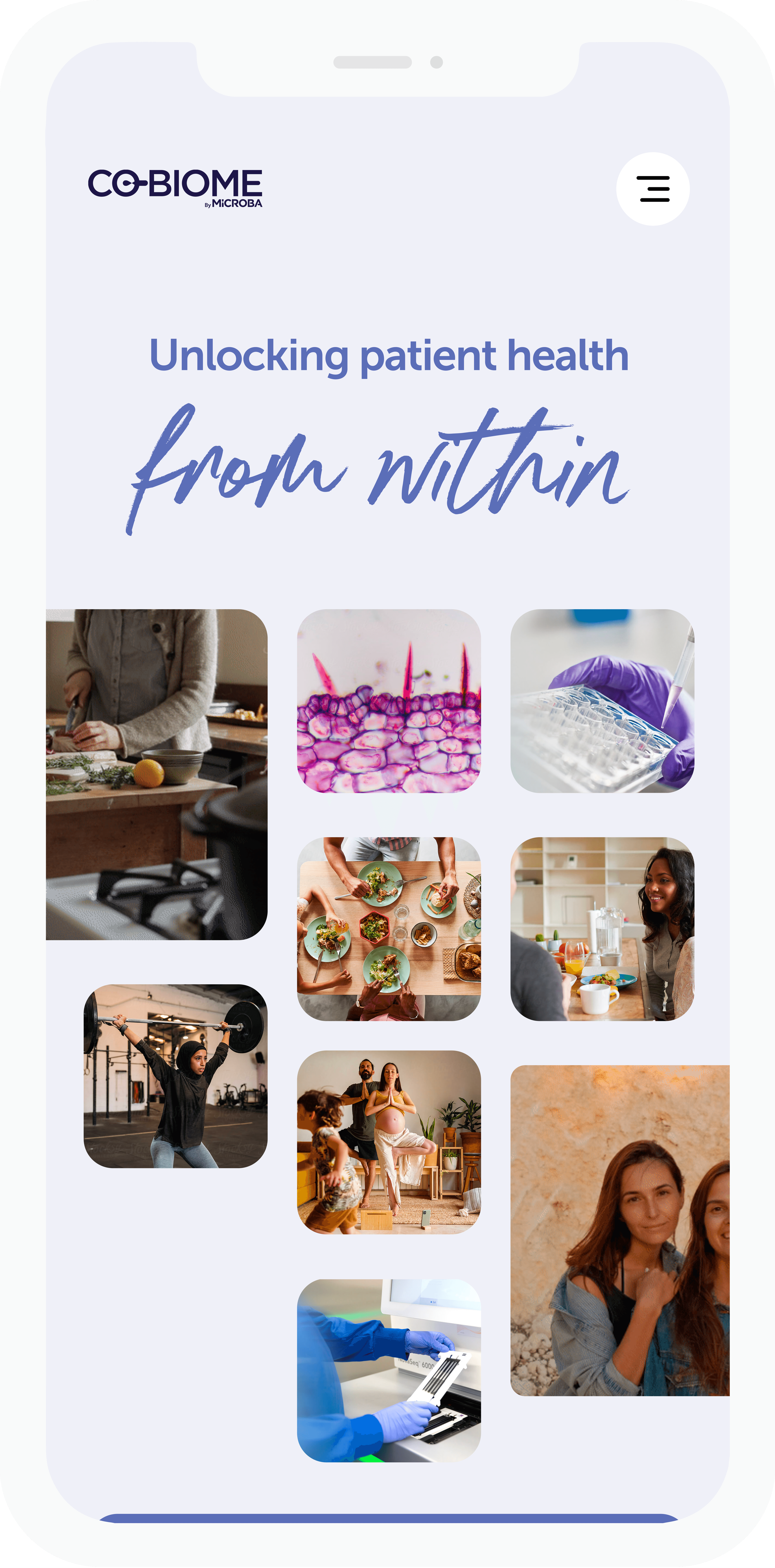 Healthcare platform website with the new design system