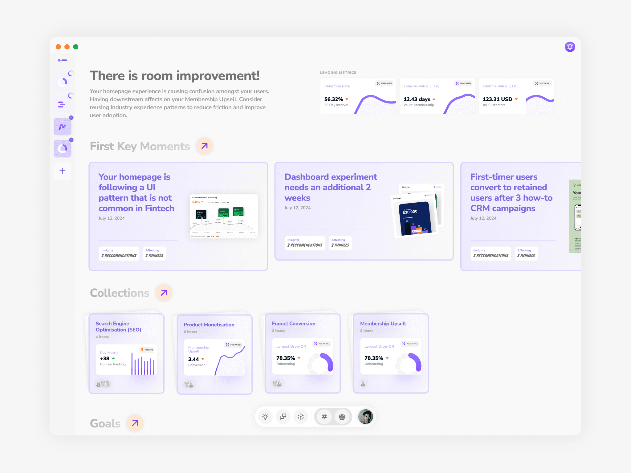 Phase 2 vision design exploring the product direction and design language